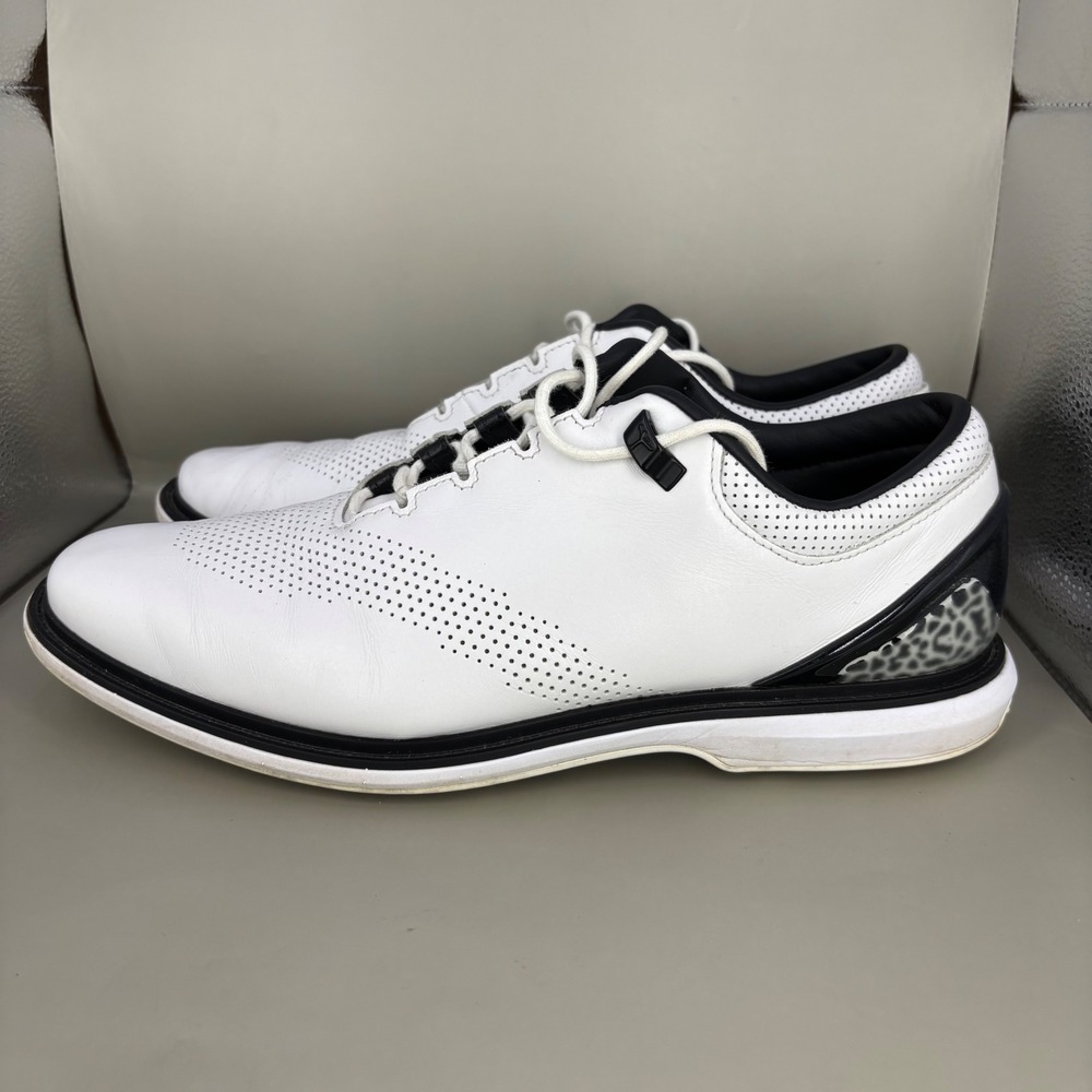 Jordan ADG 4 Mens Golf Shoes White Black Elephant Print DM0103-110 Size 10 - Picture 3 of 7